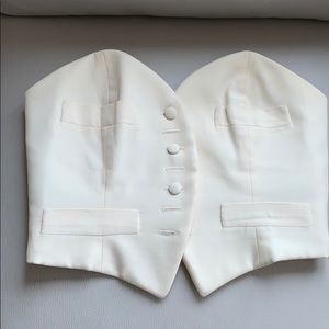 Bustier cream vest